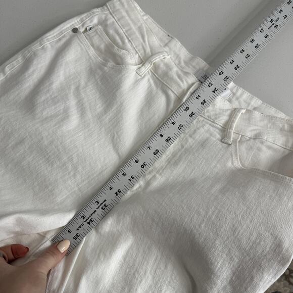 Judy Blue Slim Boot Jeans Womens 16W White High Rise Denim Retro Hippie Boho - Picture 11 of 14